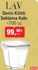 LAV DERİN KİLİTLİ SAKLAMA KABI 700 CC LAV DERİN KİLİTLİ SAKLAMA KABI 700 CC